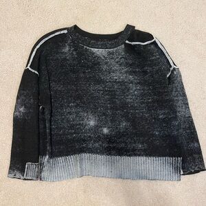 Urban Outfitters black sweater with shoulder cut out